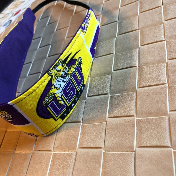 Reversible Louisiana State University Headbands by Sheila Bee Designs - Picture 3 of 4